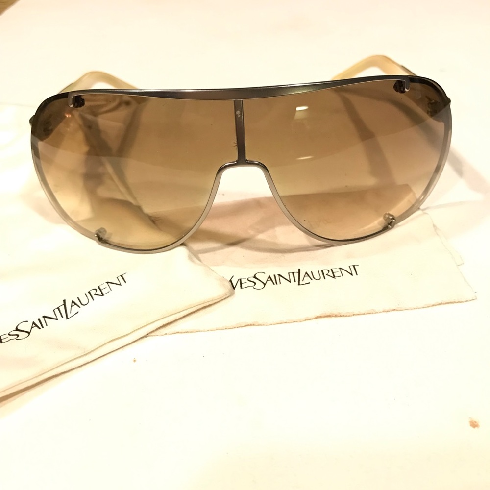 YSL YVES SAINT LAURENT Tinted Aviator Sunglasses - Picture 3 of 8